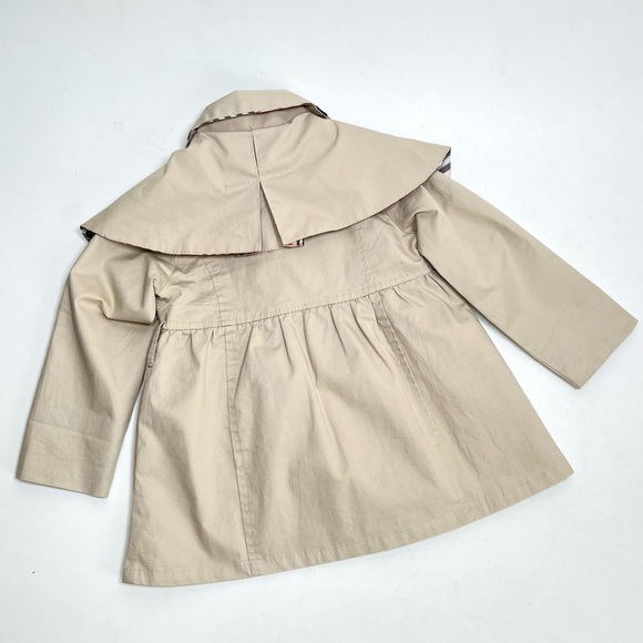 LUBABY classic English style trench coat with cape 12mo - Picture 2 of 8